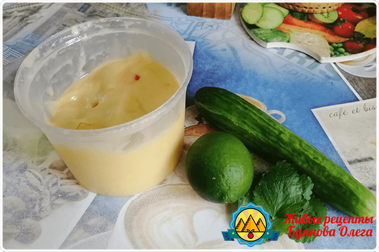 смузи огурец, лайм, мята